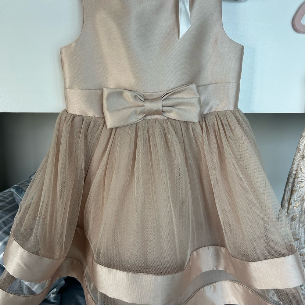 Extraordinary Cream Satin Dress